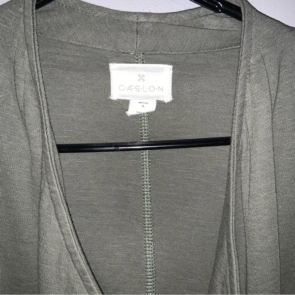 CASLON green drap neck BLAZER SIZE small WOMEN - Picture 5 of 5